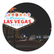 Vegas Sign Night Stickers