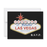 Vegas wedding rsvp cards invitations