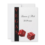 Vegas wedding rsvp cards invitations