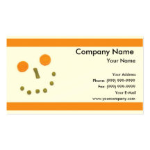 Vegetable Face Business Card