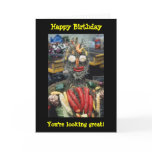 Vegetable Man Birthday Card