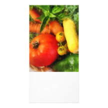 Vegetable Medley Custom Photo Card