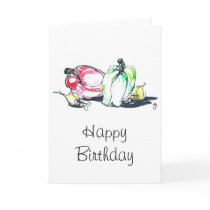 Vegetables Happy Birthday Card