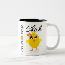 Vegetarian Chick Coffee Mugs
