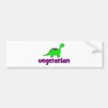 Vegetarian - Dinosaur Design Bumper Sticker