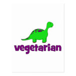 Vegetarian - Dinosaur Design Postcards