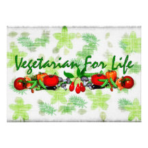 Vegetarian For Life Personalized Invitation