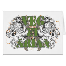 Vegetarian Lions Cards
