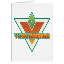 Vegetarian Logo Card