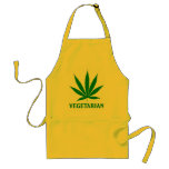 Vegetarian Marijuana Cannabis Pot Weed humour funn aprons