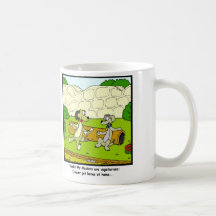 Vegetarian Masters: Dog cartoon Coffee Mug