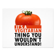 Vegetarian Thing Personalized Invitation