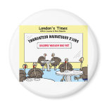 Vegetarian Turkey Offbeat Cartoon Funny Gifts magnets