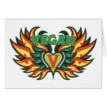 Vegetarian Wings Greeting Cards
