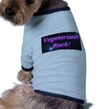 Vegetarians Rock! Dog T-shirt