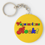Vegetarians Rock Key Chains