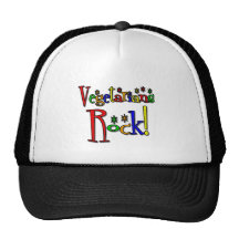 Vegetarians Rock (retro style) Trucker Hat