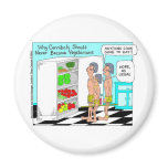 Veggie Cannibals Funny Offbeat Cartoon Gifts magnets