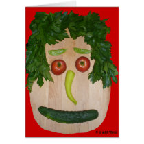 Veggie Face Cards