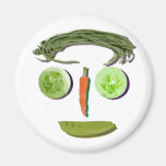 Veggie Face Refrigerator Magnet