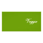 Veggie. Green. Slogan. photo cards