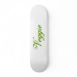 Veggie. Green. Slogan. skateboards