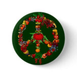 Veggie Peace Sign buttons
