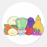 Veggies Round Sticker