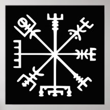 Vegvísir (Viking Compass) Poster
