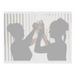 Veil Adjust Bride Outline Photograph Design Post Cards