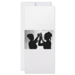 Veil Adjust Bride Photograph B/W Wedding Picture rack cards