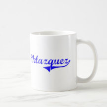 Velazquez Surname Classic Style Mugs