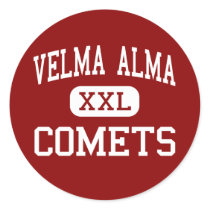 Velma Alma - Comets - Middle - Velma Oklahoma Round Stickers