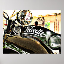 Velocette M Series vintage motorcycle Posters