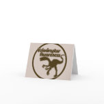 Velociraptor Awareness Greeting Card