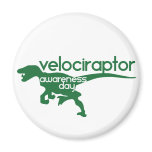 Velociraptor Awareness Day magnets