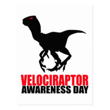 Velociraptor Awareness Day Post Cards