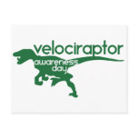 Velociraptor Awareness Day postcards