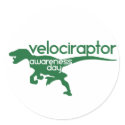 Velociraptor Awareness Day stickers