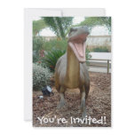 Velociraptor Dinosaur Invitation