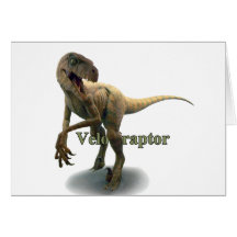 Velociraptor Greeting Cards