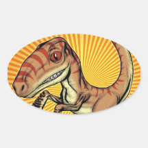 Velociraptor Raptor Dinosaur by Marco D Carillo Sticker