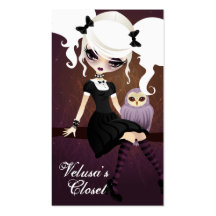 Velusa Misery Business Card