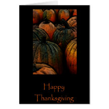 Velvet Pumpkins Greeting Card