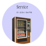vending machine service tag stickers