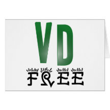 Venereal Disease Free Greeting Cards