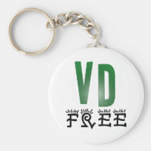 Venereal Disease Free Keychain