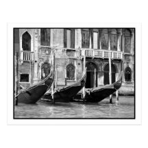 Venetian Gondolas Postcard