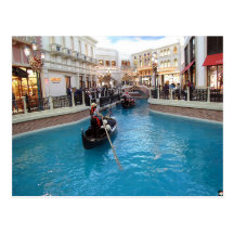 Venetian Las Vegas Gondolas Photo Postcard
