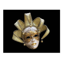 Venetian Masks Post Card